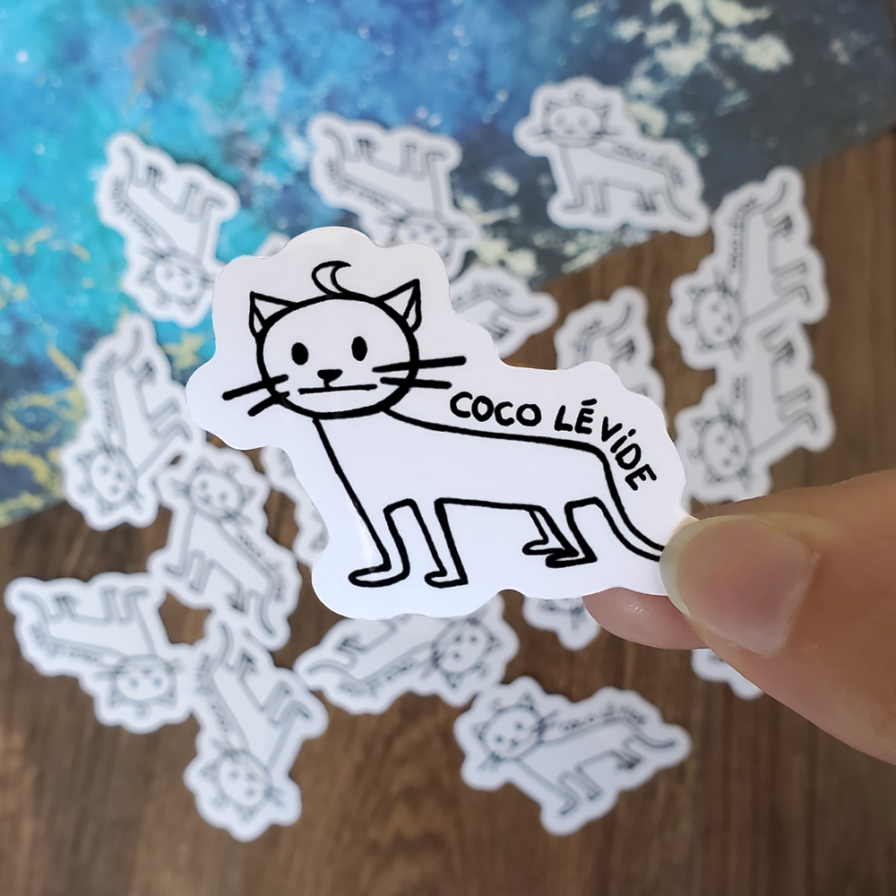 Cat "Nothing Inside my Head" | Sticker