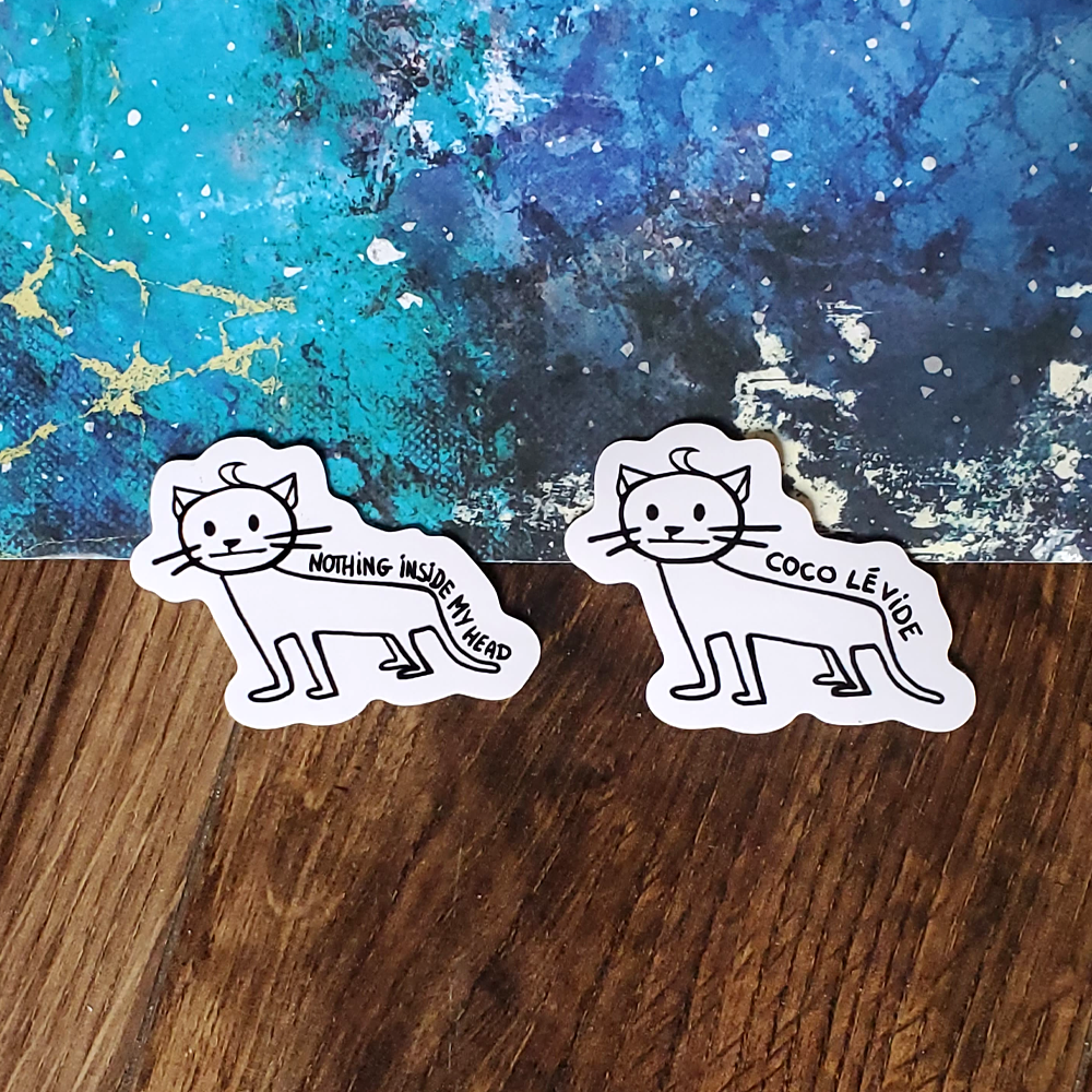Cat "Nothing Inside my Head" | Sticker